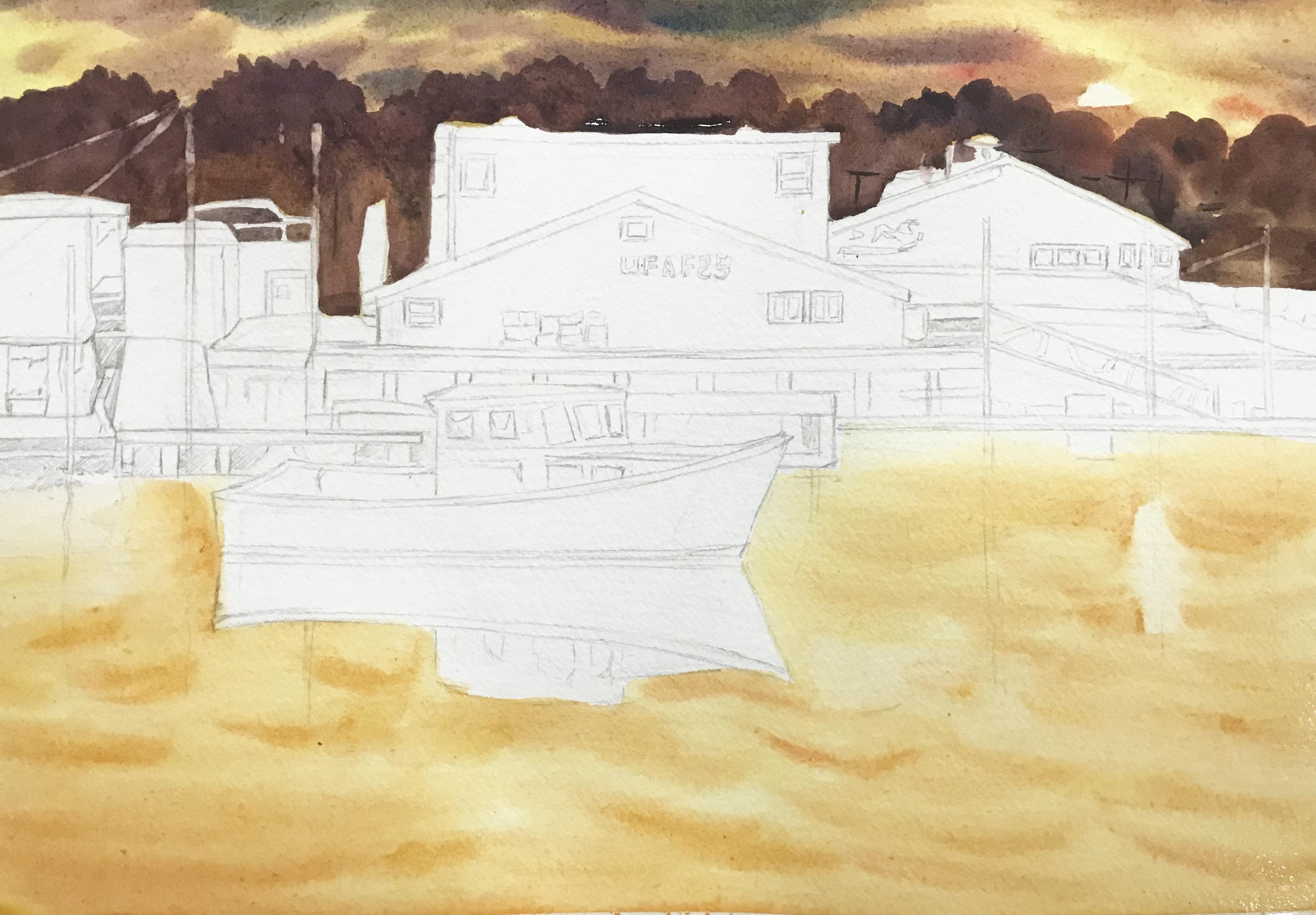 水彩风景画视频教程,水彩风景画教程乡村