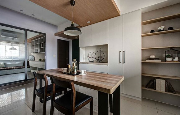 餐边柜和鞋柜一体如何吊顶,鞋柜餐边柜一体怎样吊顶