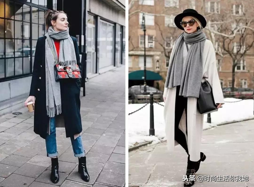你穿“大衣+围巾”的样子，帅呆了！