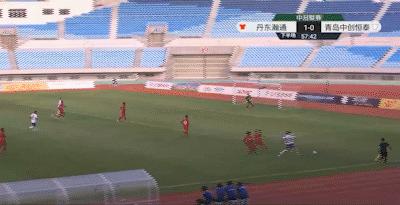 中冠—董铠宁鬼魅抢点破门田勇补时单刀救主丹东瀚通挺进中冠16强