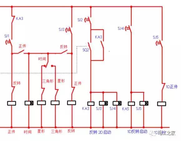 接触器点动正反转控制电路图,交流接触器控制不间断电路