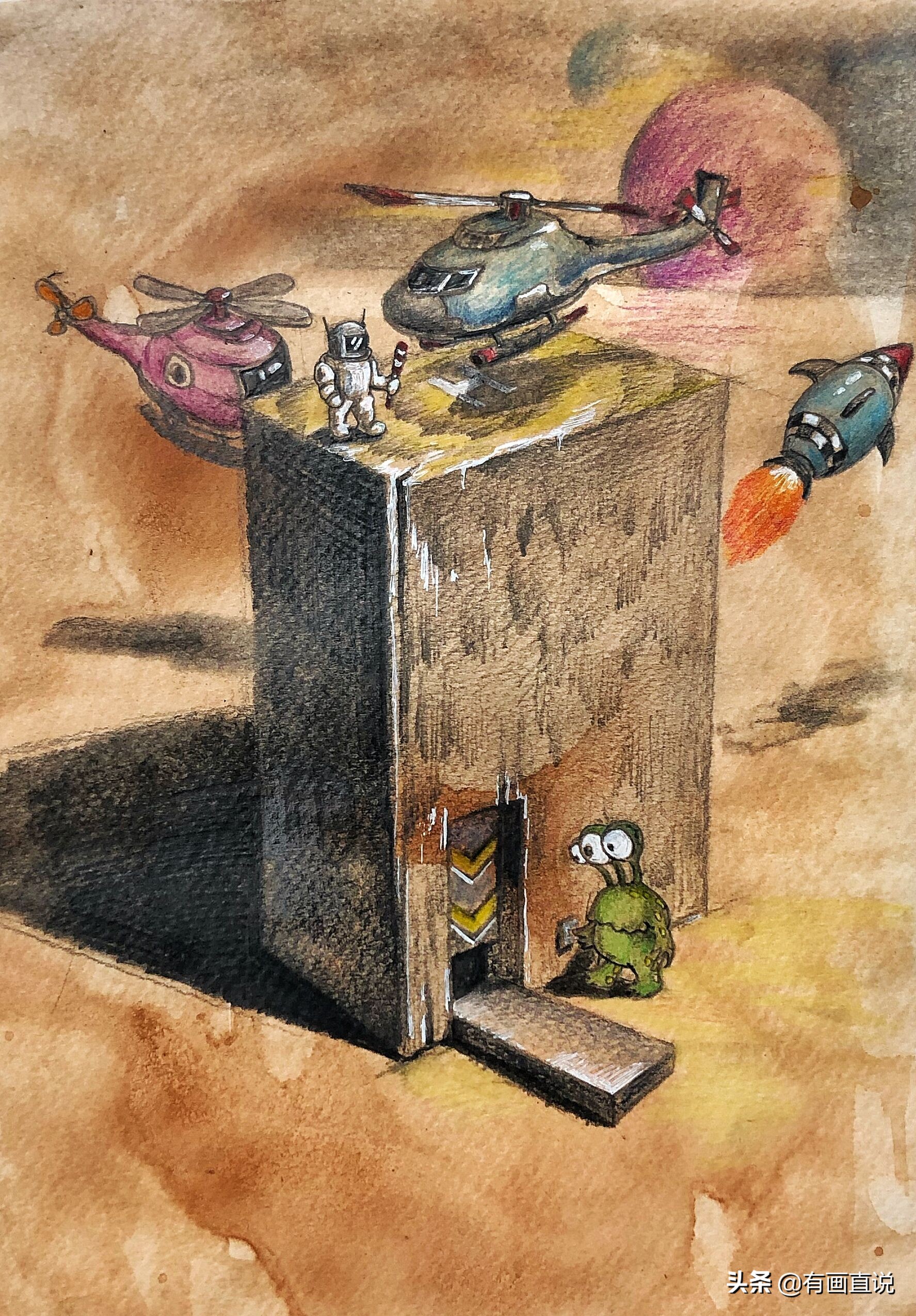 创意素描图片临摹大全4k,零基础简单素描画临摹