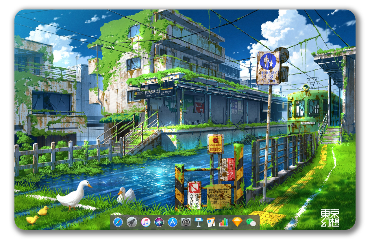 动漫插画风景壁纸,电脑壁纸风景简约高清