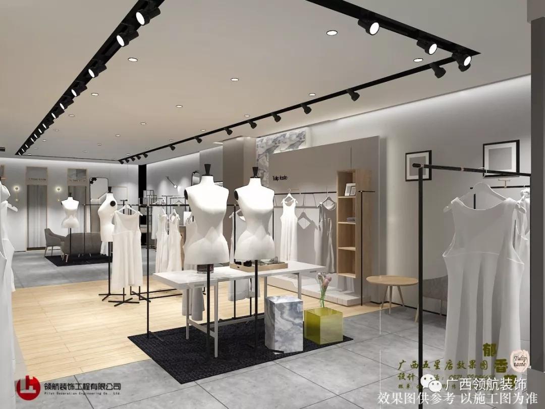 女装店简单装修风格效果图,高级灰女装店装修风格