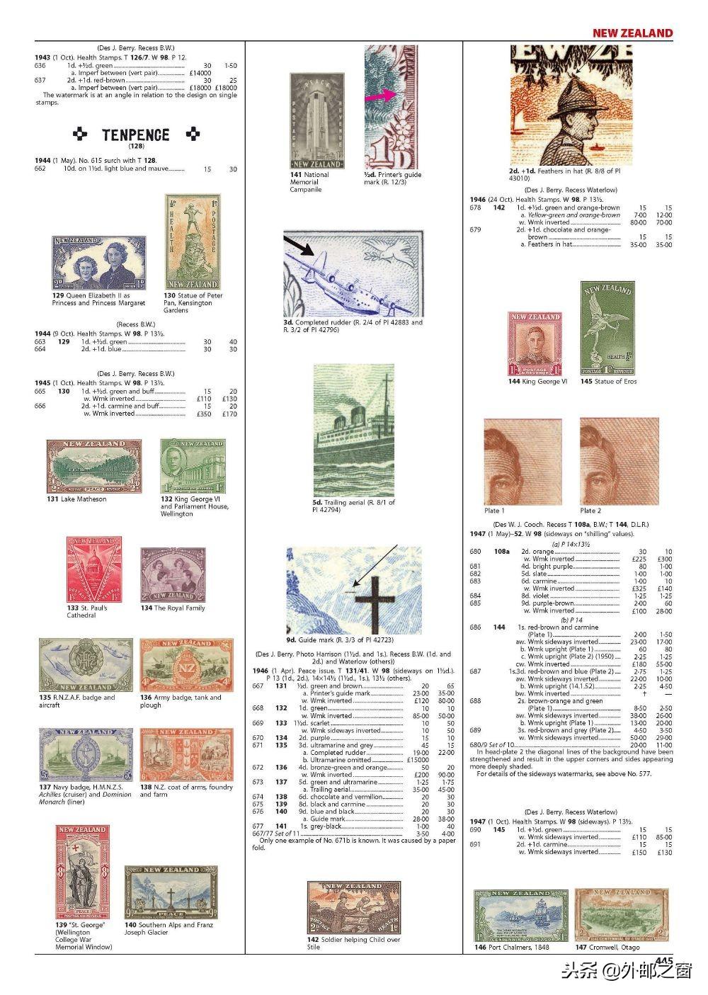 英联邦日纪念邮票,英属殖民地的邮票