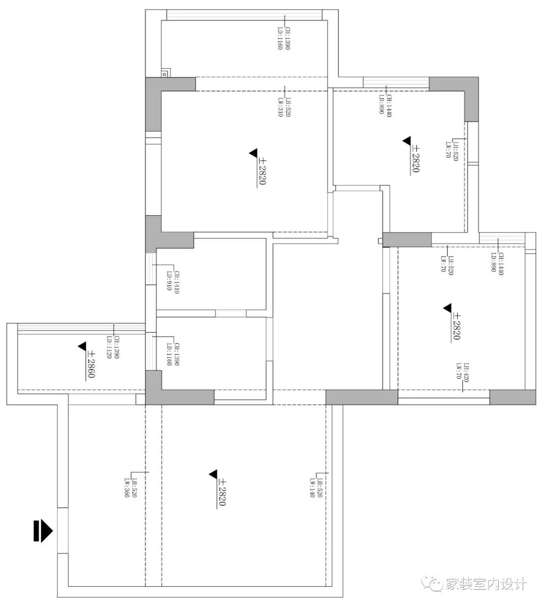 90平三室的小户型轻奢风,146平米精致简约让生活更有格调