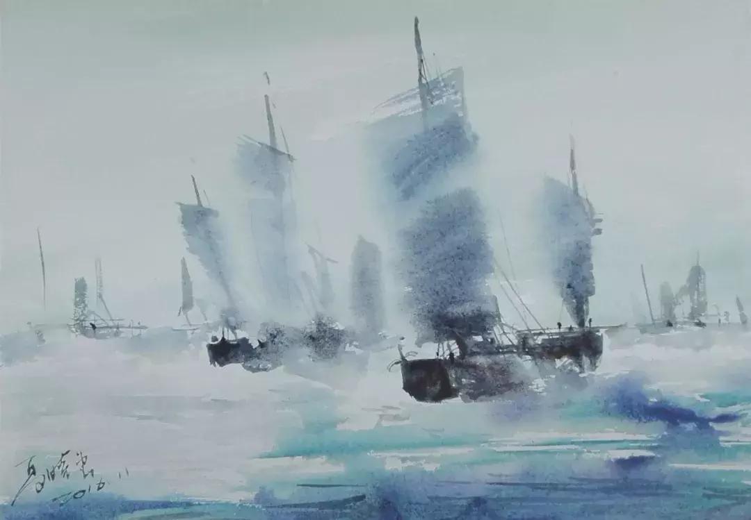 夏晓云水彩画图片,艺展中国油画作品欣赏