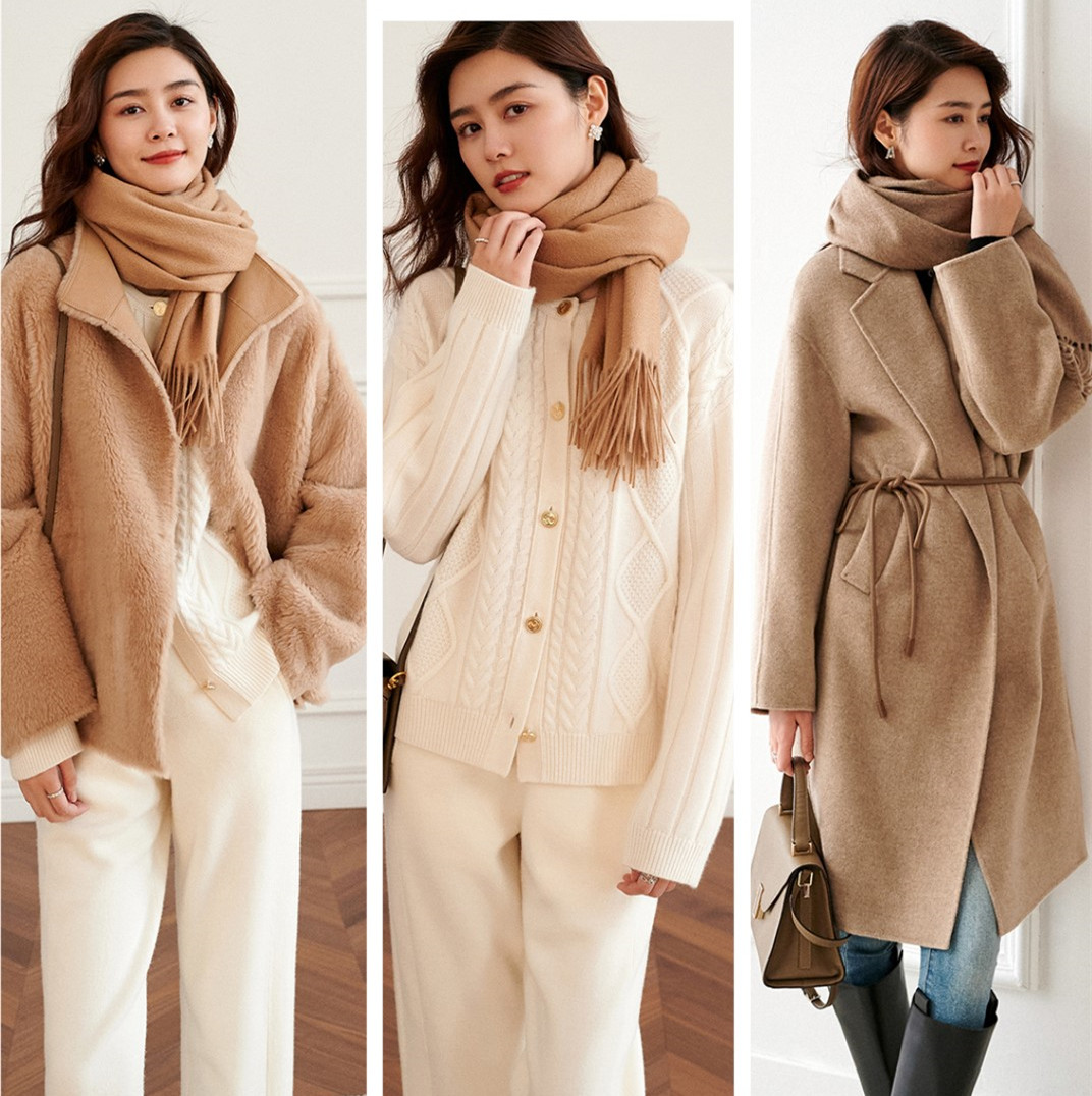 围巾点睛之作,围巾丝巾洋气