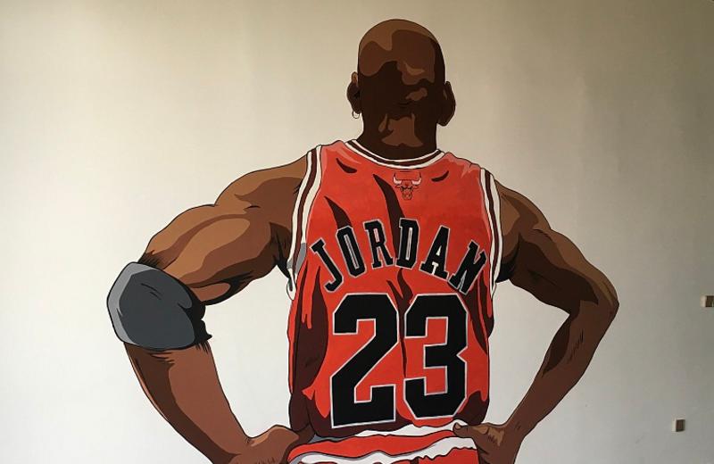 健身房家装墙绘,适合健身空间的墙绘