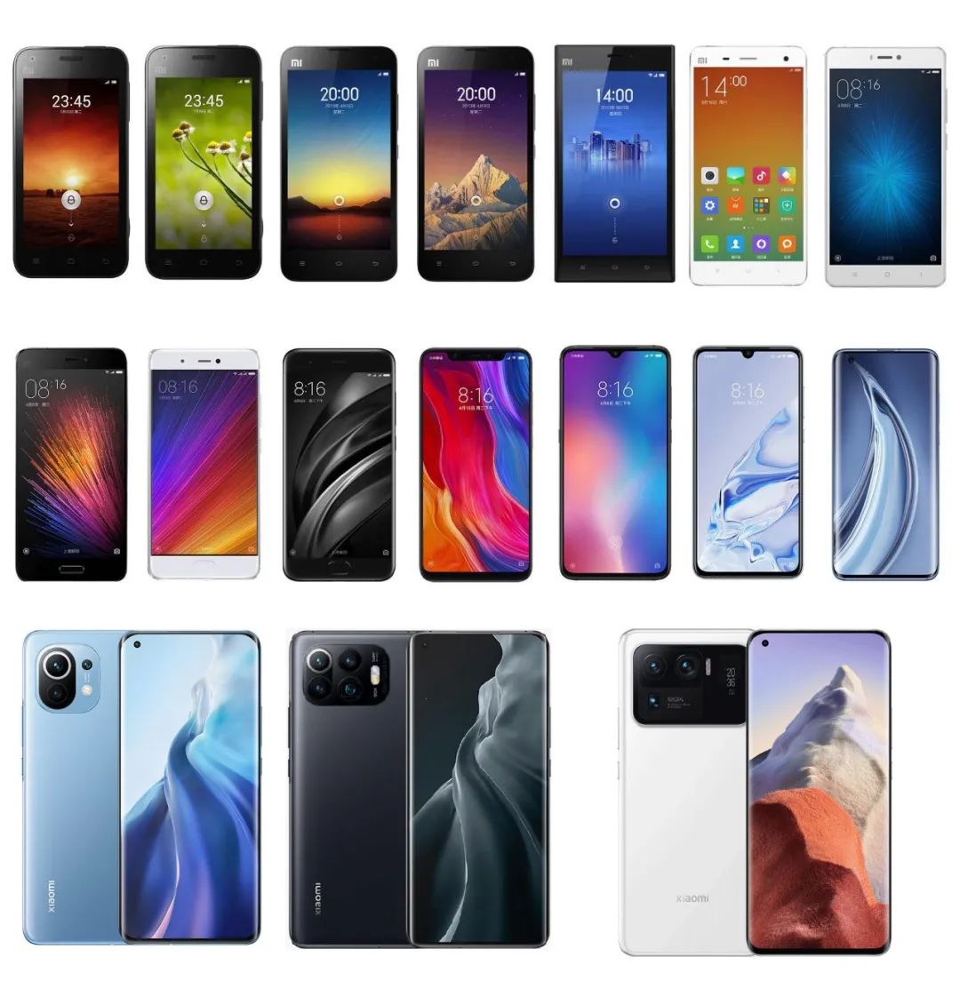 点评小米手机发展史,历代小米手机进化史