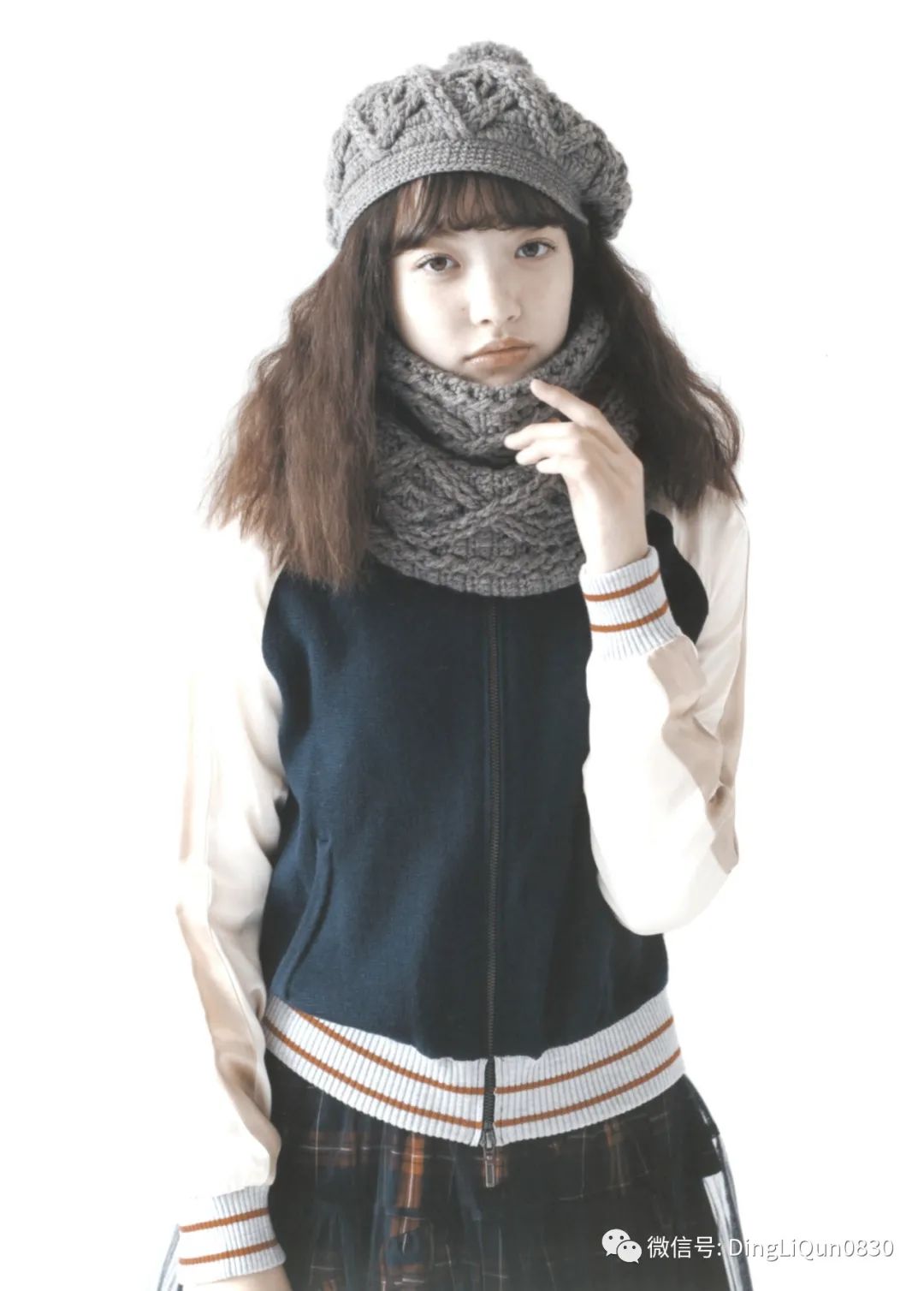 2020年冬季帽子的钩编教程,喜庆帽子围巾钩编