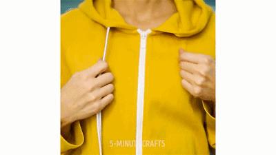 衣服拉链坏了别担心,衣服拉链坏了教你用吸管修复