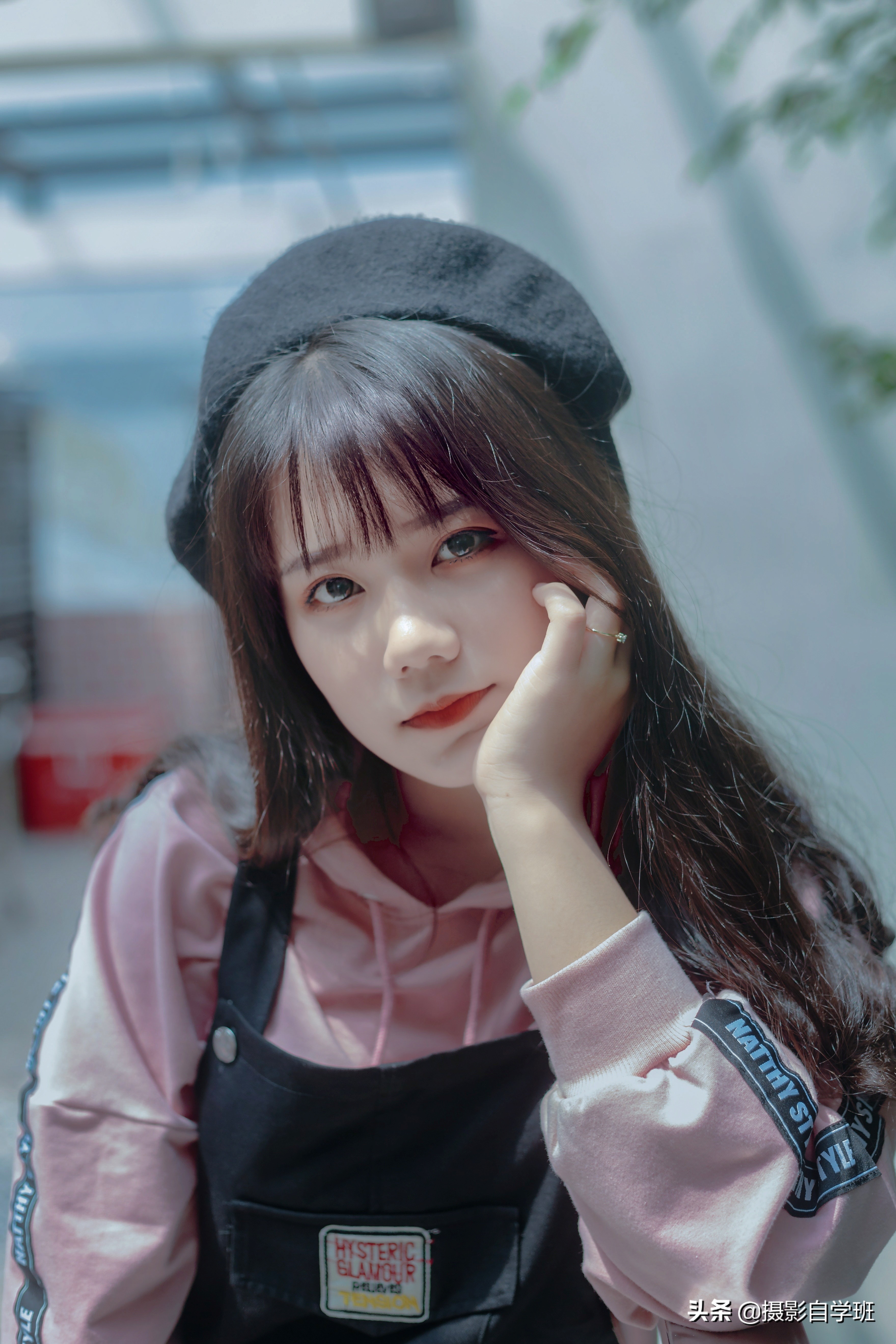 如何给夜晚的人像照片调色,人像摄影背景冷暖调色照片