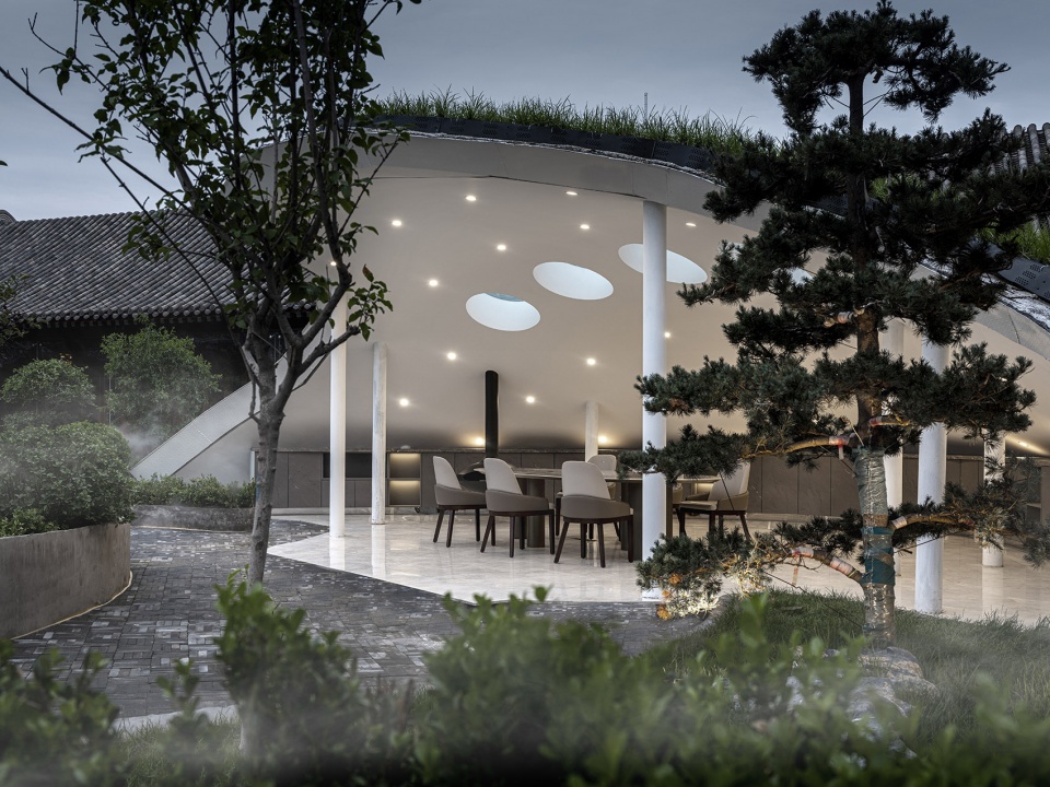 中国传统四合庭院的人文办公综合体升级改造