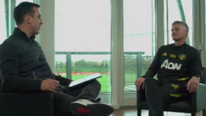 内维尔采访索尔斯克亚,内维尔采访弗格森