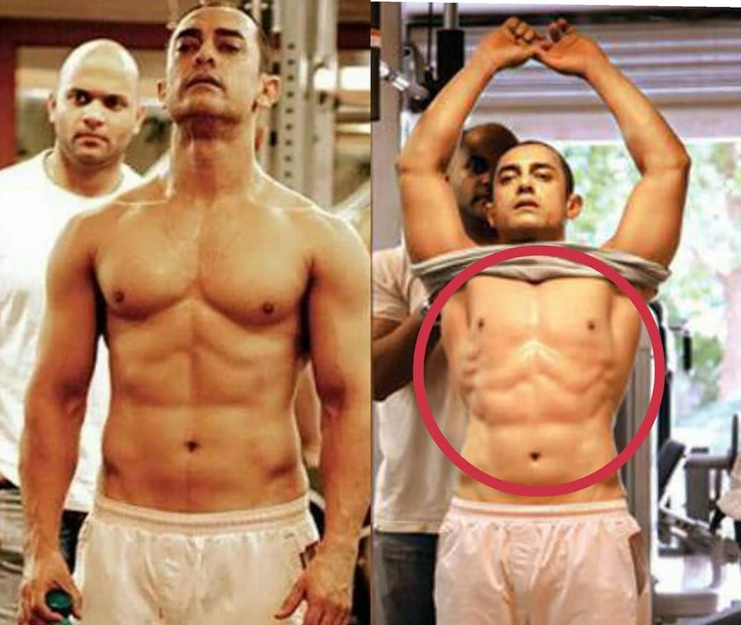 自律阿米尔汗秀肌肉,胖起来瘦下去