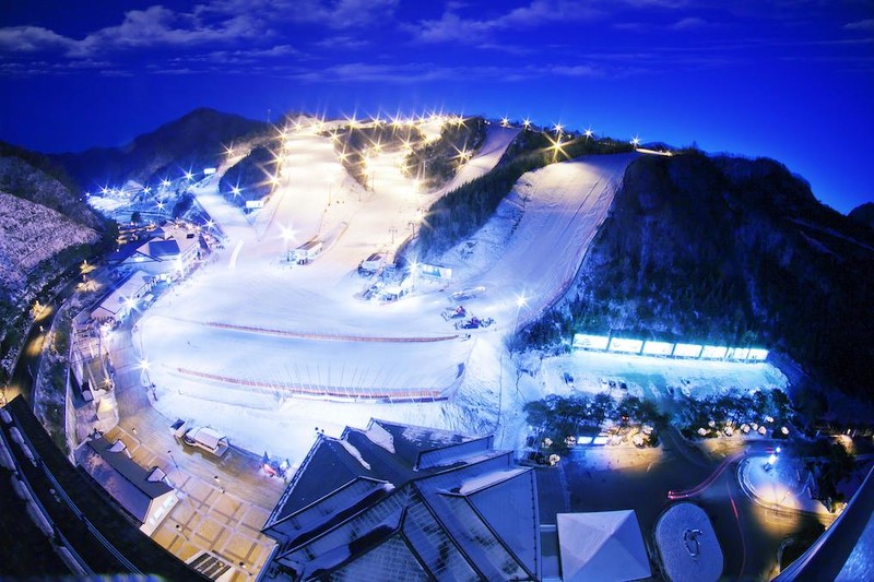 韩国冬季滑雪美景,韩国旅游攻略5-6月天气