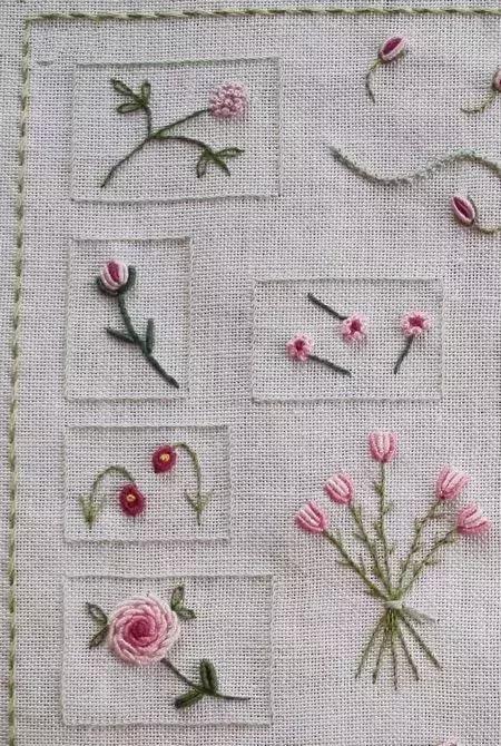 刺绣基本知识之刺绣针法,学刺绣教程绣字