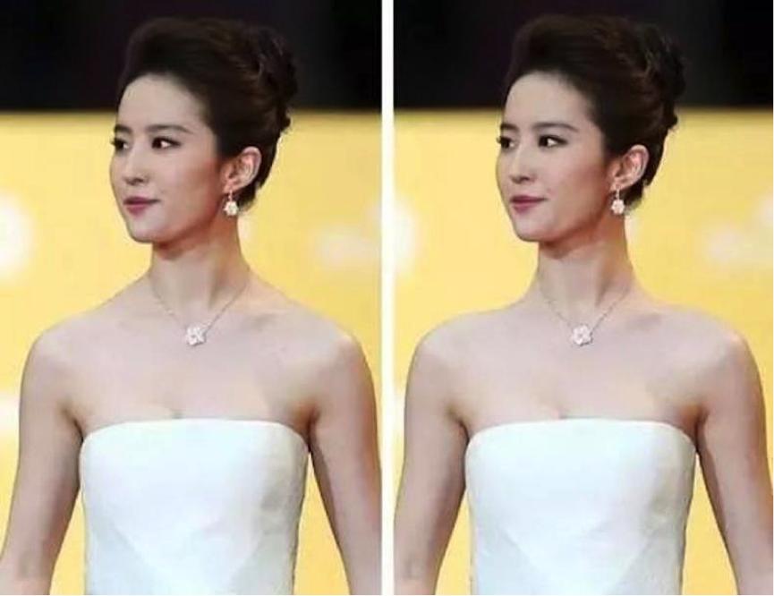 斜方肌明显怎么穿吊带,溜肩斜方肌刘亦菲