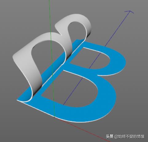 c4d立体文字翻转动画教程,c4d旋转logo教学