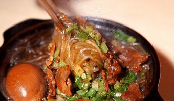 白菜牛肉砂锅粉丝,家庭版砂锅牛肉粉丝