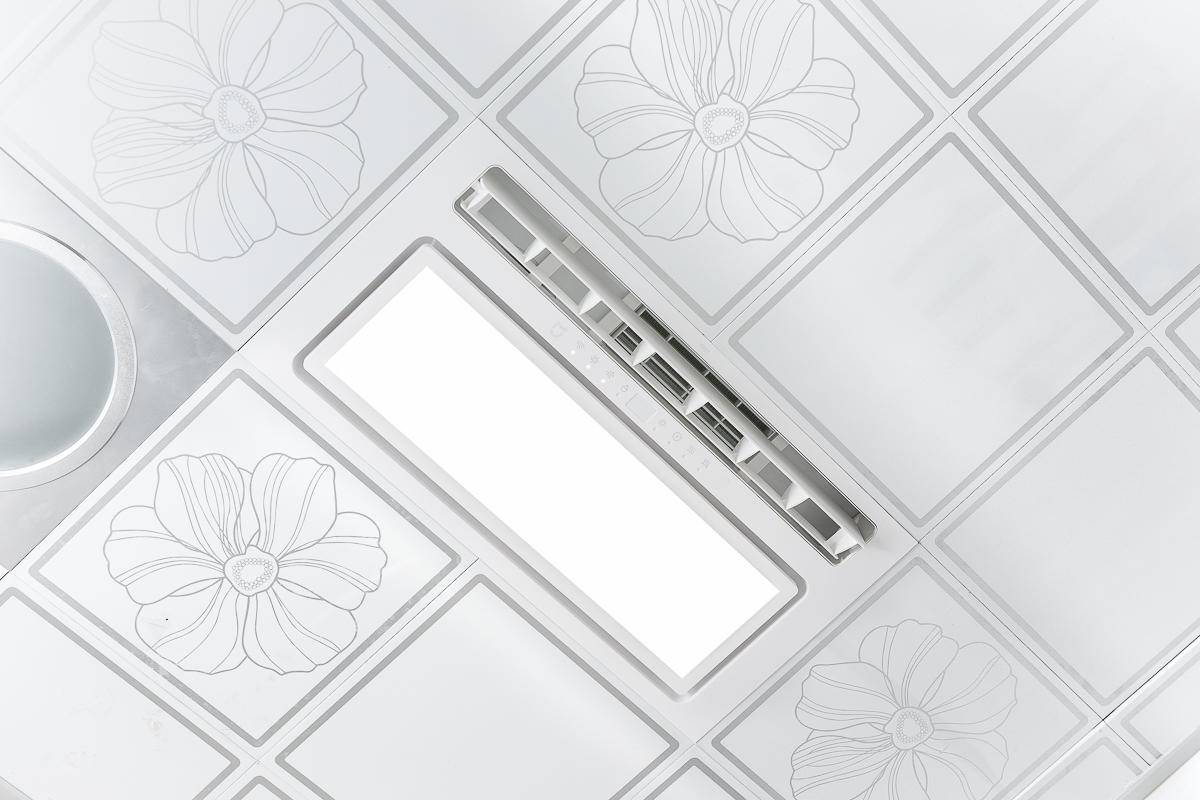 小米浴霸风暖一体灯,米家智能浴霸非集成吊顶安装视频