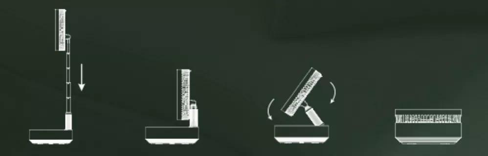 桌面电风扇折叠空气循环扇,无叶风扇塔扇落地扇循环扇