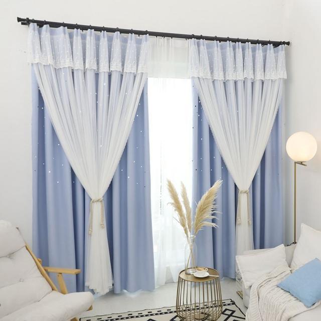 头一次见挂窗帘不用罗马杆,头次见房子不挂窗帘