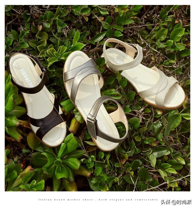 现在穿的凉鞋洋气点的,民族风软底妈妈凉鞋