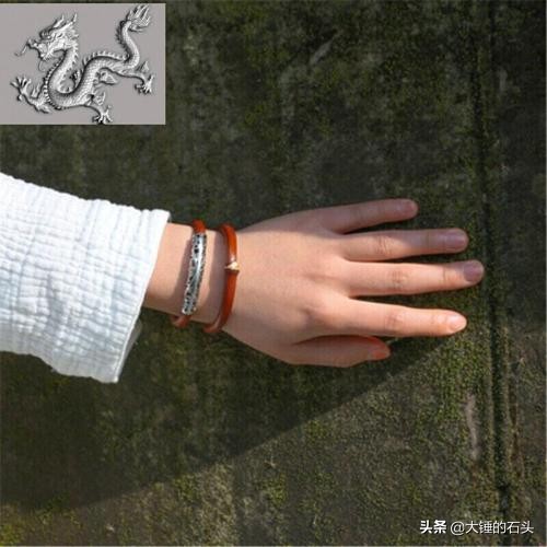 正宗鸡血藤手镯细款,藏式编绳鸡血藤手镯