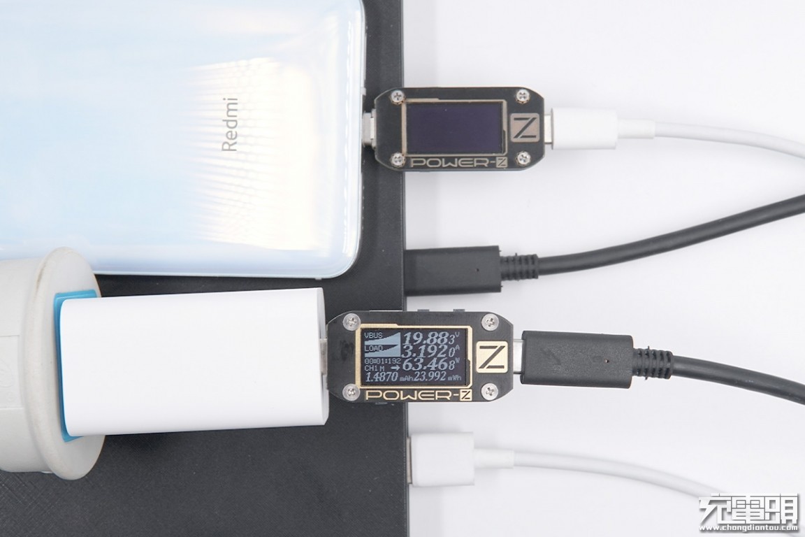 羽博20000毫安充电宝自带线评测,羽博充电宝插电