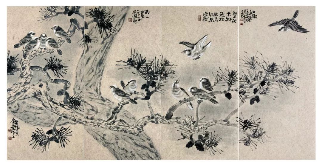 素朴的一花一草、精巧的一鸟一雀