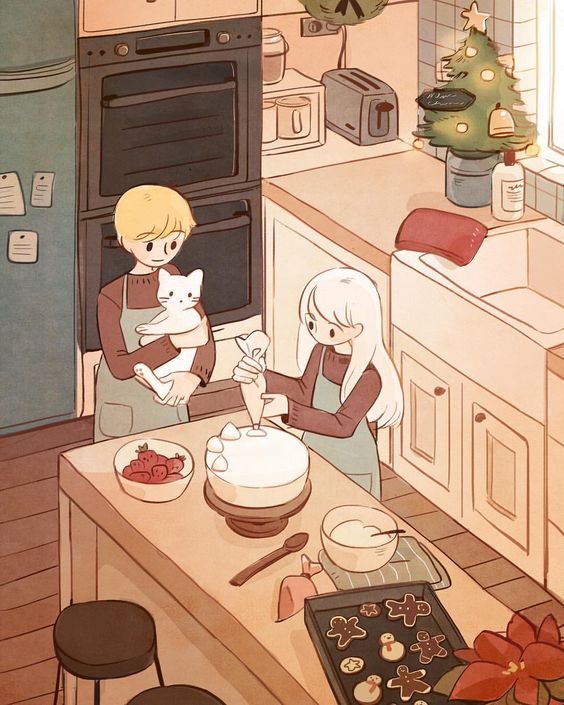 韩国插画师smana手绘可爱女生,韩国插画师人物手绘