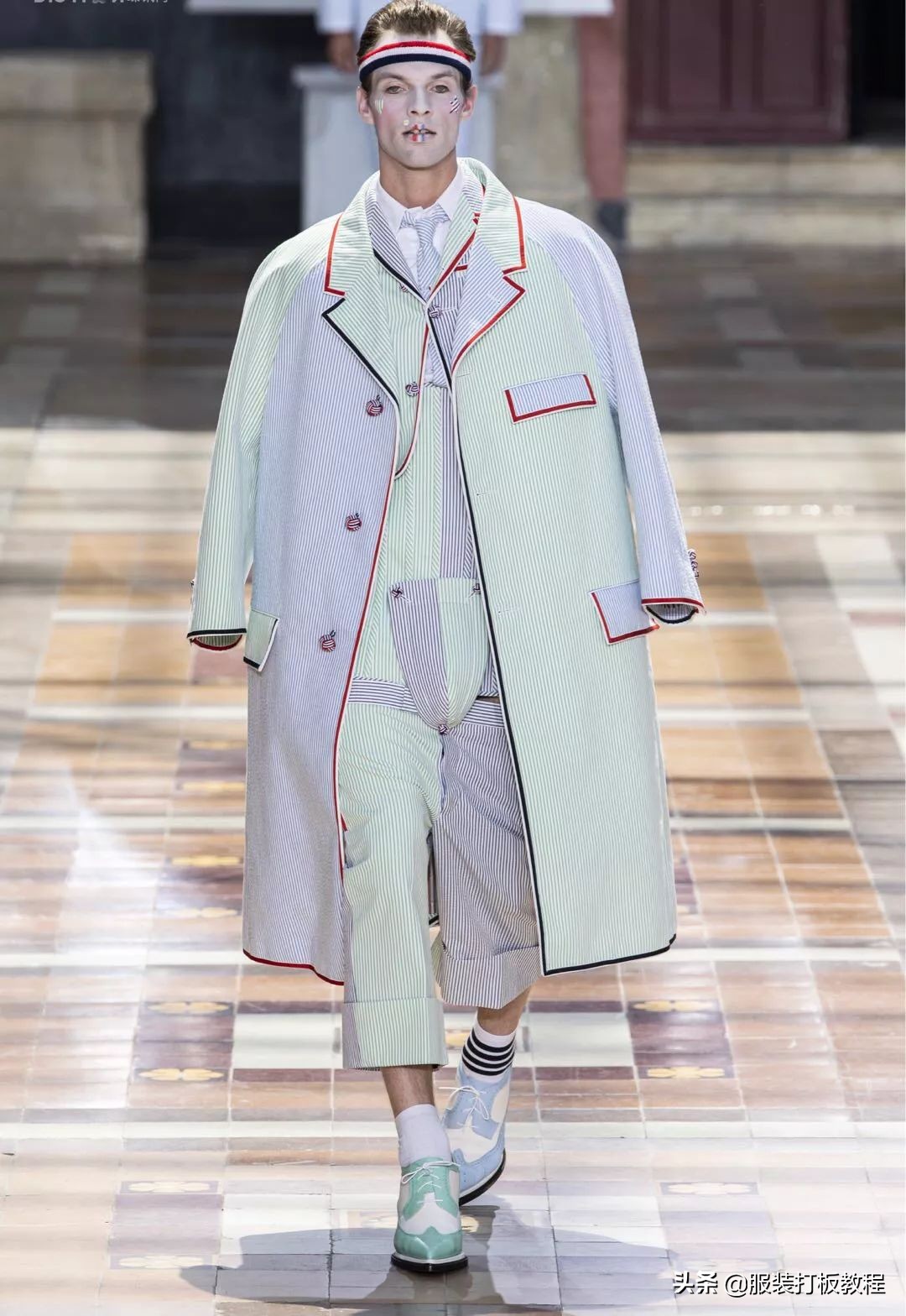 拼接设计潮流套装,拼接服装系列款式图大全