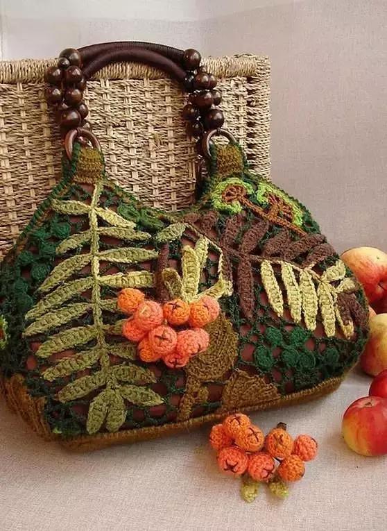 31款超美的爱尔兰钩花包，绝对让你爱不释手，独特的美！附教程