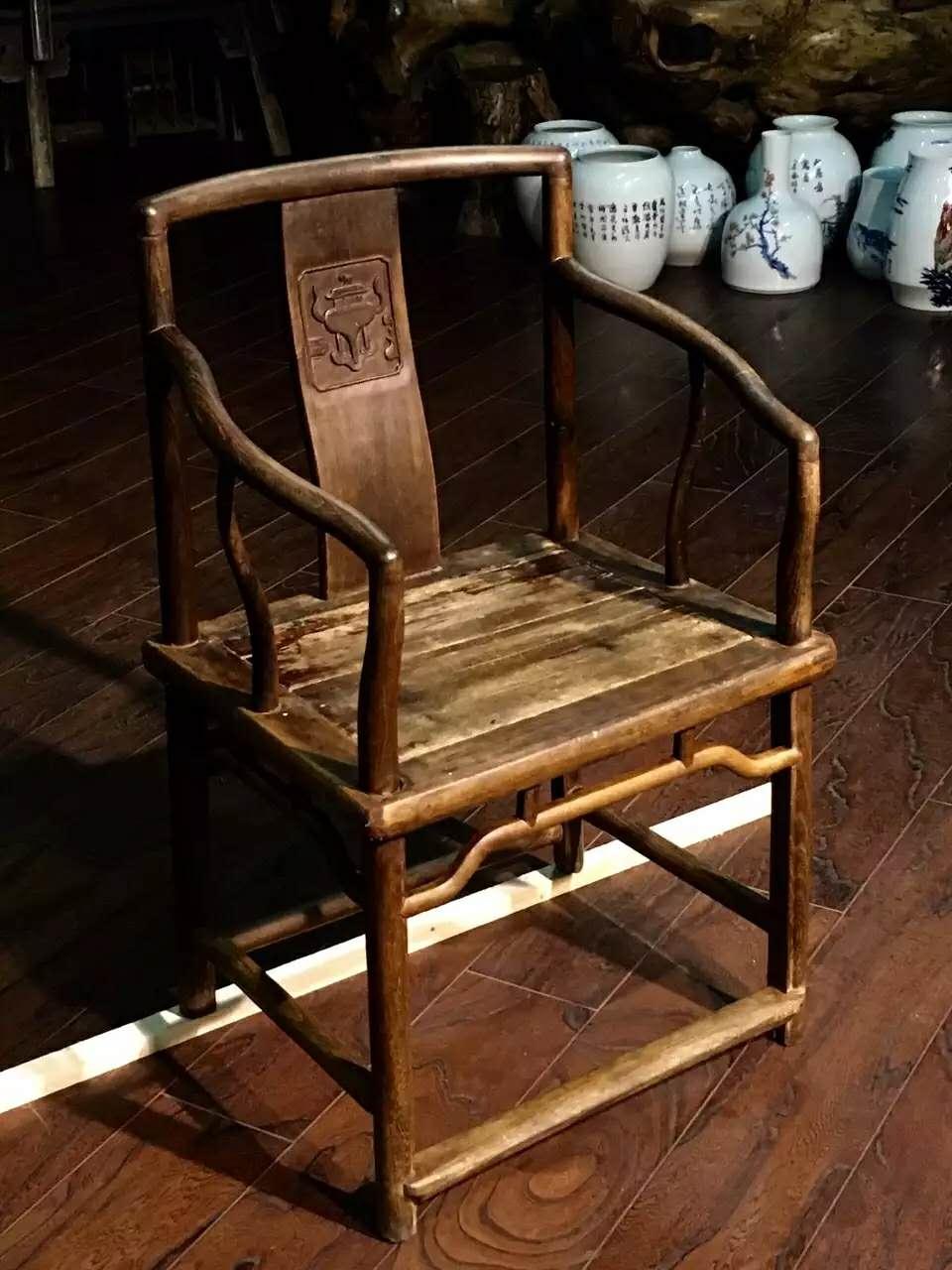 正宗榉木官帽椅,苏州榉木官帽椅