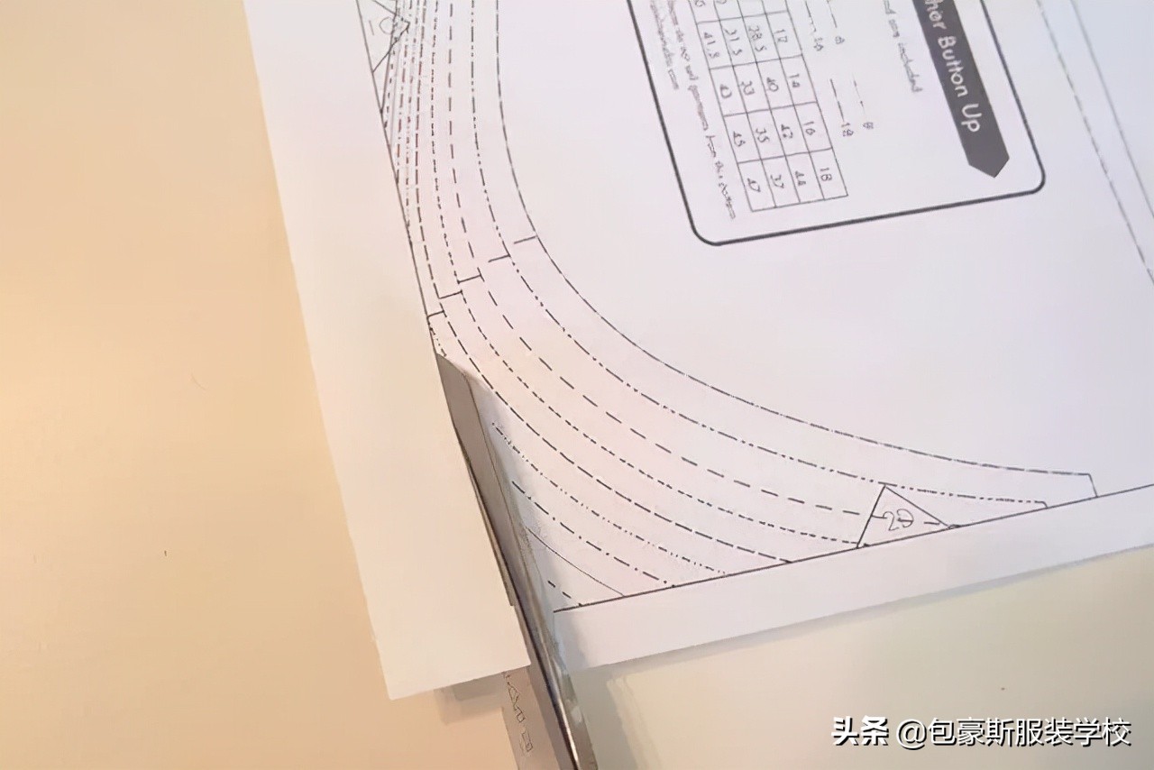 衬衫制版教程完整版,超详细衬衫领子缝纫工艺细节分解