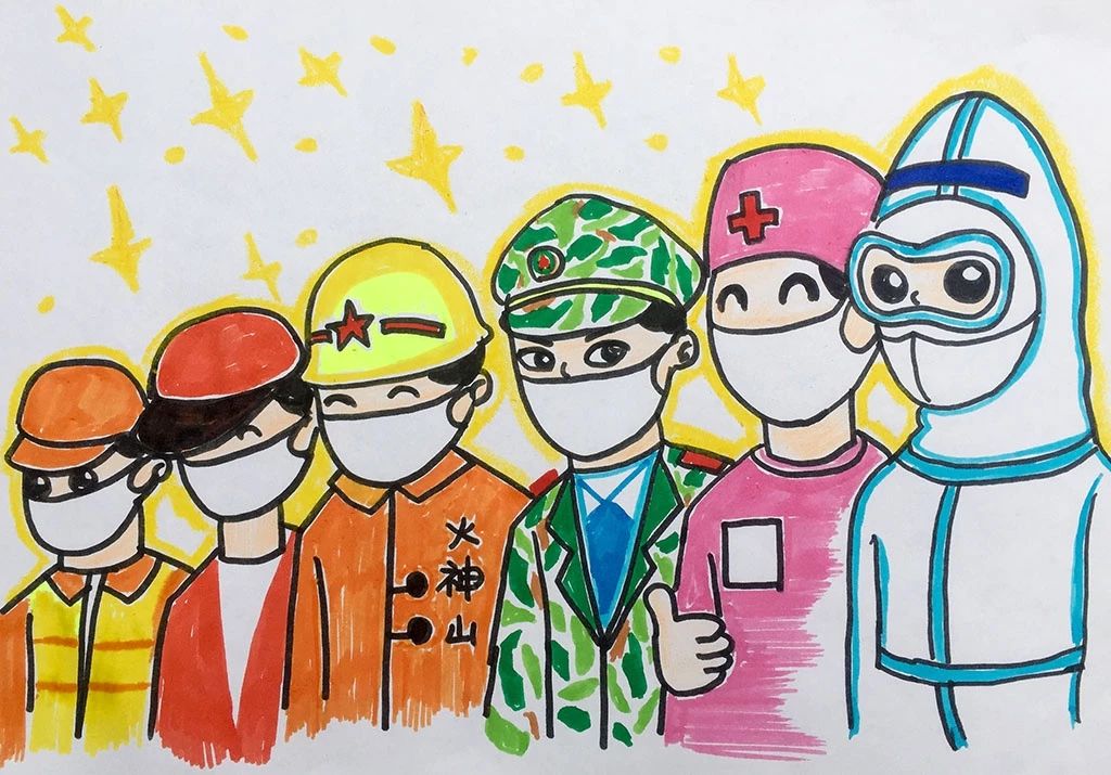 《抗病毒警察》--美美老师教你学画画