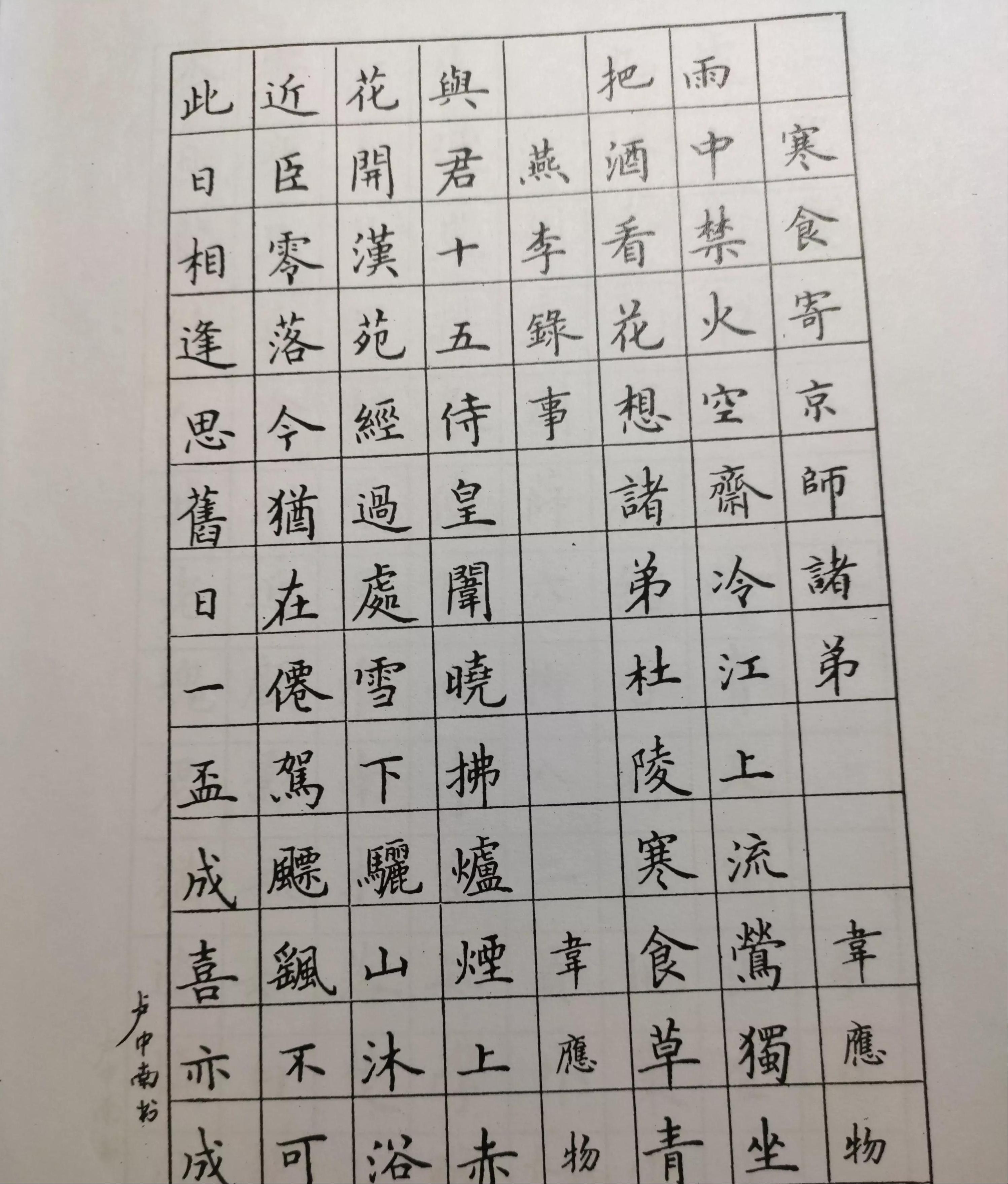 卢中南硬笔书法字帖全套,卢中南硬笔字帖7000常用字