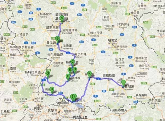 德国9条最壮观的自驾出行路线,德国南部自驾路线图