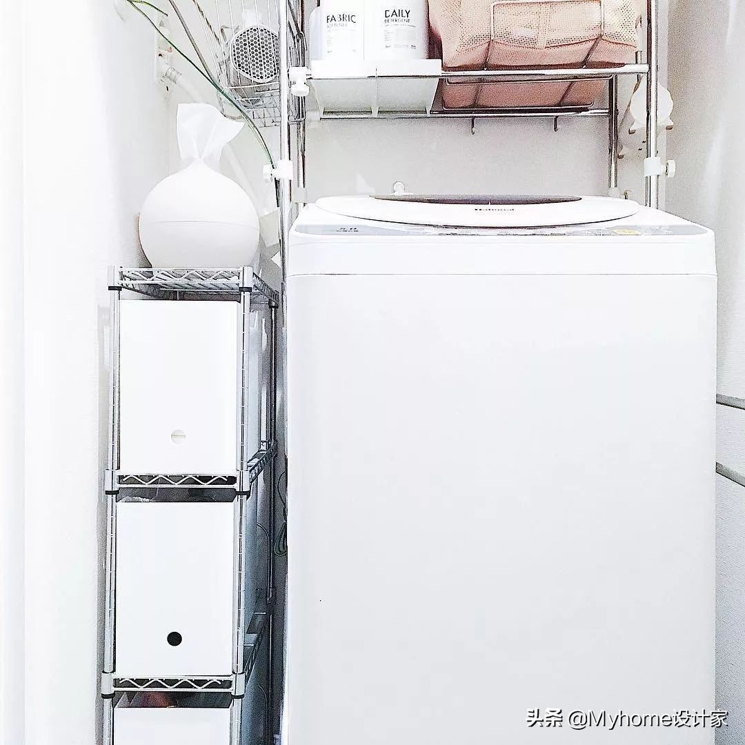太变态了！1㎡洗衣房都能榨出5倍收纳，不愧是日本主妇