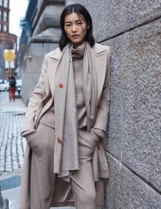 围巾臃肿难看,围巾臃肿