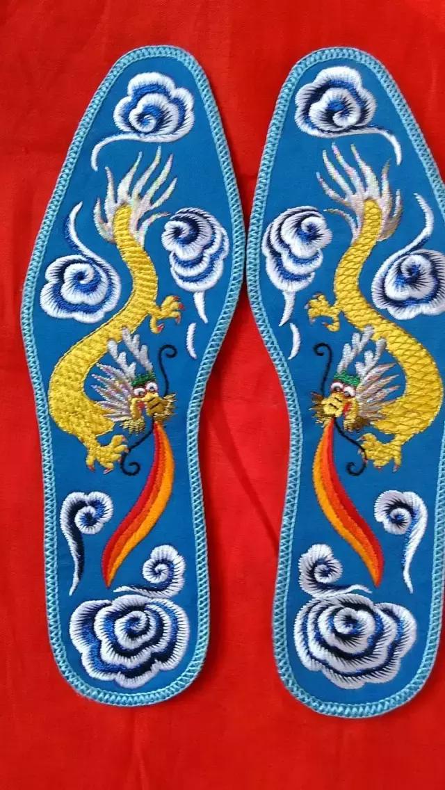 纯手工刺绣鞋垫都是什么图案,45款传统刺绣鞋垫