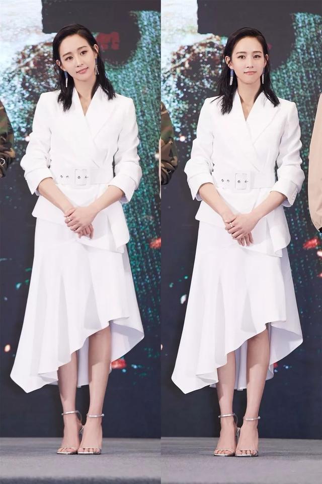 西装配裙子适合哪种发型,中长西装配什么裙子好看