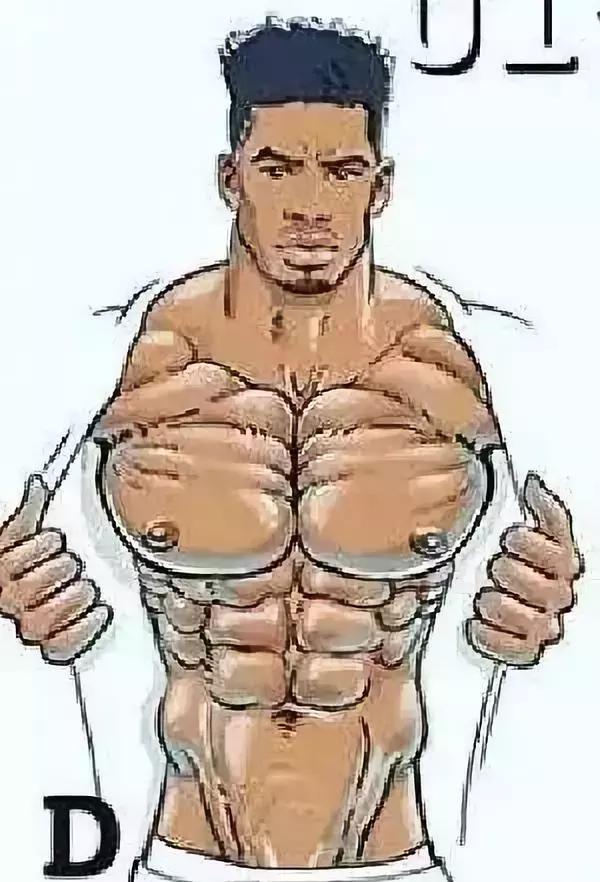 胸肌的四种胸型,男生方形胸肌和八字胸对比