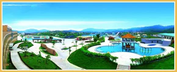 冬日温泉山清水秀,冬日温泉休闲惬意