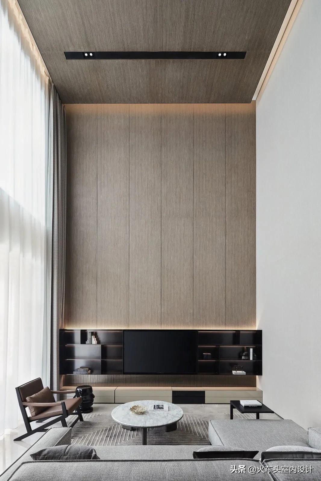 80款挑空客厅设计,大宅就该有这气势