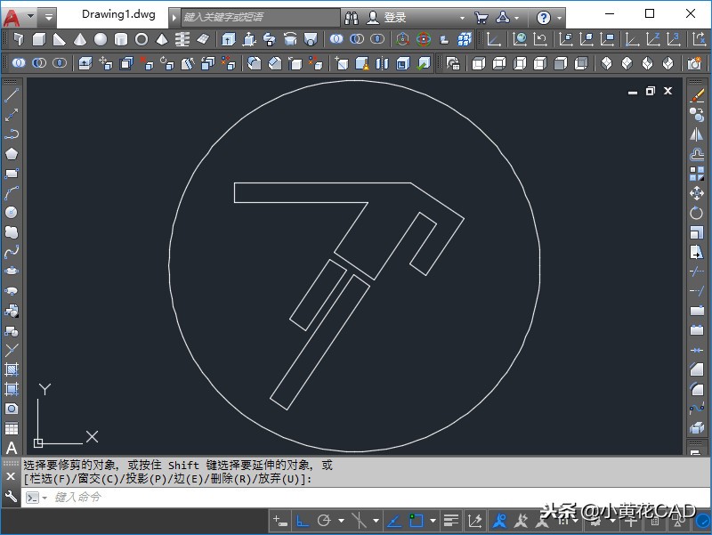 今日份CAD练习题，图解步骤，一个踢足球的我