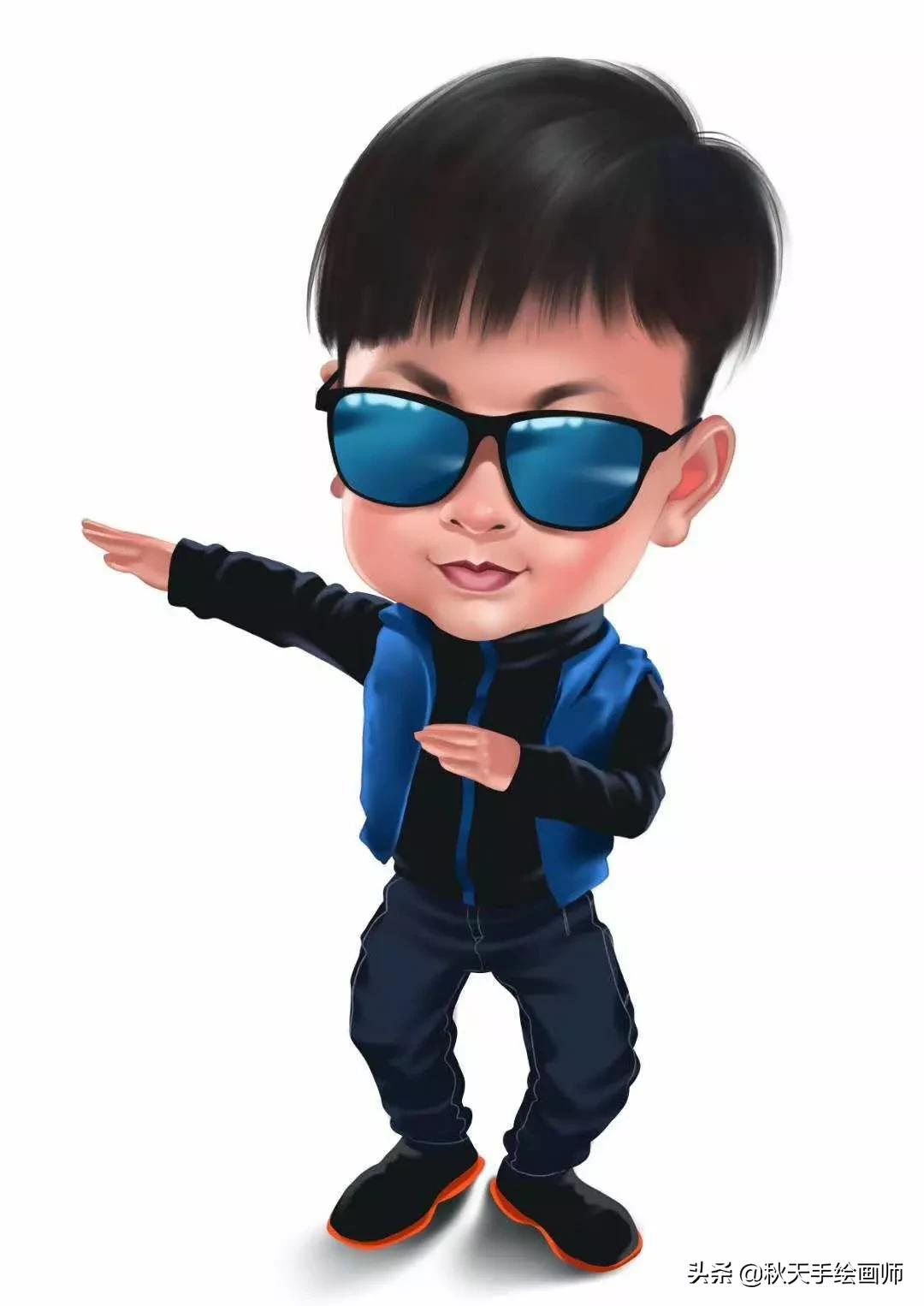 今年流行微信头像卡通男女,手绘商务头像