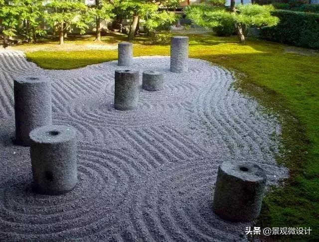 日本最有名枯山水庭院,日本枯山水效果图